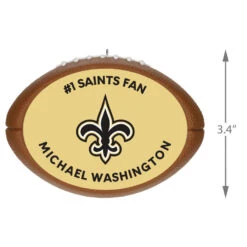 Hallmark NFL Football New Orleans Saints Text Personalized Ornament -Hallmark Shop NFL Football New Orleans Saints Text Personalized Ornament 2499QHE1985B7 03