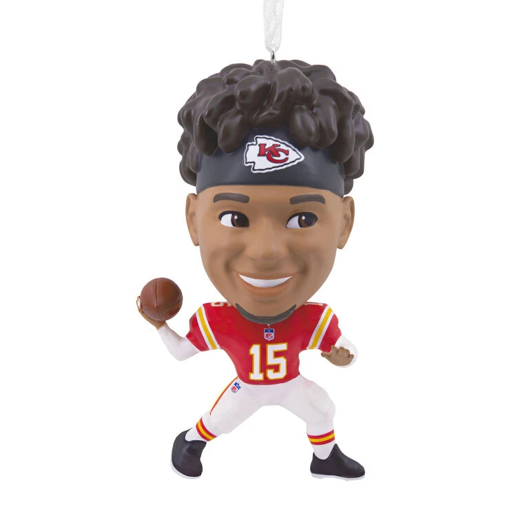 NFL Kansas City Chiefs Patrick Mahomes II Bouncing Buddy Hallmark Ornament NFL Kansas City Chiefs Patrick Mahomes II Bouncing Buddy Hallmark Ornament -Hallmark Shop NFL Kansas City Chiefs Patrick Mahomes II Bouncing Buddy Christmas Ornament 1OSL1562 01
