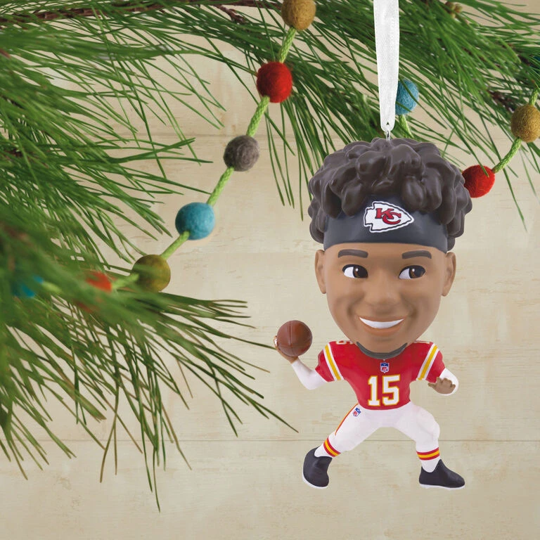 NFL Kansas City Chiefs Patrick Mahomes II Bouncing Buddy Hallmark Ornament NFL Kansas City Chiefs Patrick Mahomes II Bouncing Buddy Hallmark Ornament -Hallmark Shop NFL Kansas City Chiefs Patrick Mahomes II Bouncing Buddy Christmas Ornament 1OSL1562 02