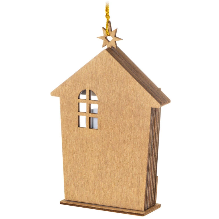 A Child is Born Nativity Papercraft Ornament Hallmark A Child Is Born Nativity Papercraft Ornament -Hallmark Shop Nativity Scene Wood and Paper Keepsake Ornament 1999QGO2759 06
