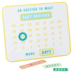 Hallmark So Excited To Meet You Magnetic Baby Countdown Board
