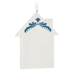 Hallmark New Home 2023 Porcelain Ornament -Hallmark Shop New Home Blue and White House Keepsake Ornament 1799QHX3039 06