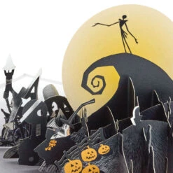 Hallmark Disney Tim Burton's The Nightmare Before Christmas Happy Nightmares 3D Pop-Up Card -Hallmark Shop Nightmare Before Christmas Jack Skellington 3D PopUp Card 1499LAD2846 03