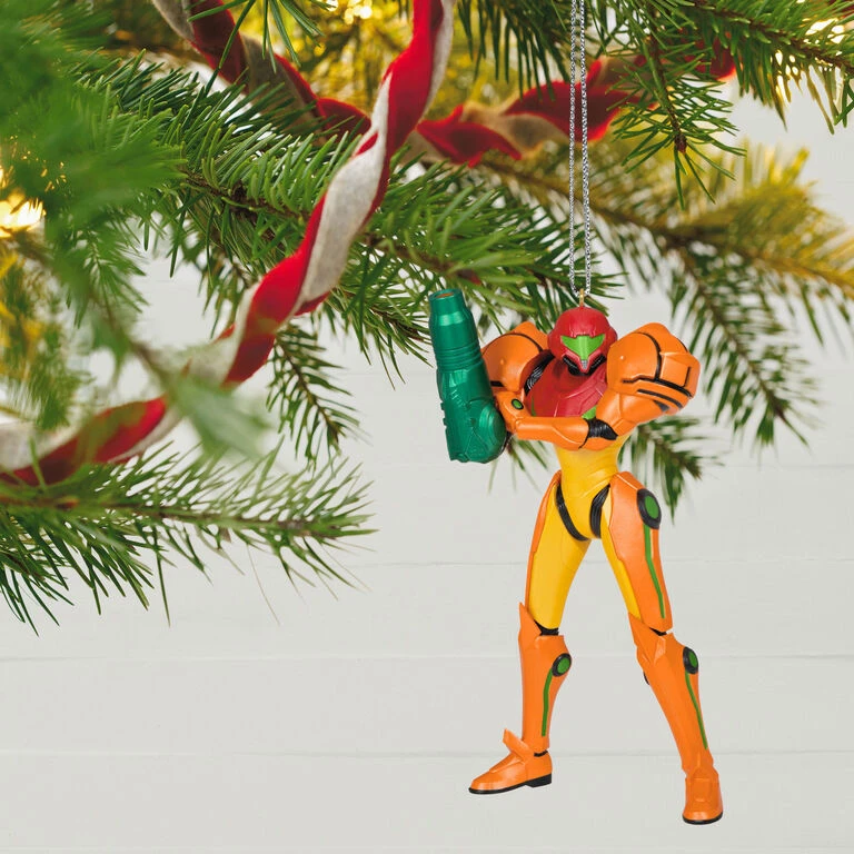 Nintendo Metroid™ Samus Ornament Hallmark Nintendo Metroid™ Samus Ornament -Hallmark Shop Nintendo Metroid Samus Keepsake Ornament 1999QXI6349 02
