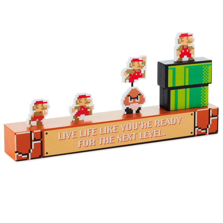 Nintendo Super Mario Bros.® Next Level Quote Figurine Hallmark Nintendo Super Mario Bros.® Next Level Quote Figurine -Hallmark Shop Nintendo Super Mario Next Level Sculpted Sentiment 1NIT1003 01