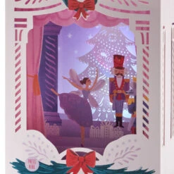 Hallmark Nutcracker Musical 3D Pop-Up Christmas Card With Light 5 Hallmark Nutcracker Musical 3D Pop-Up Christmas Card With Light -Hallmark Shop Nutcracker Shadow Box 3D PopUp Music Light Christmas Card 1099XOD4041 06