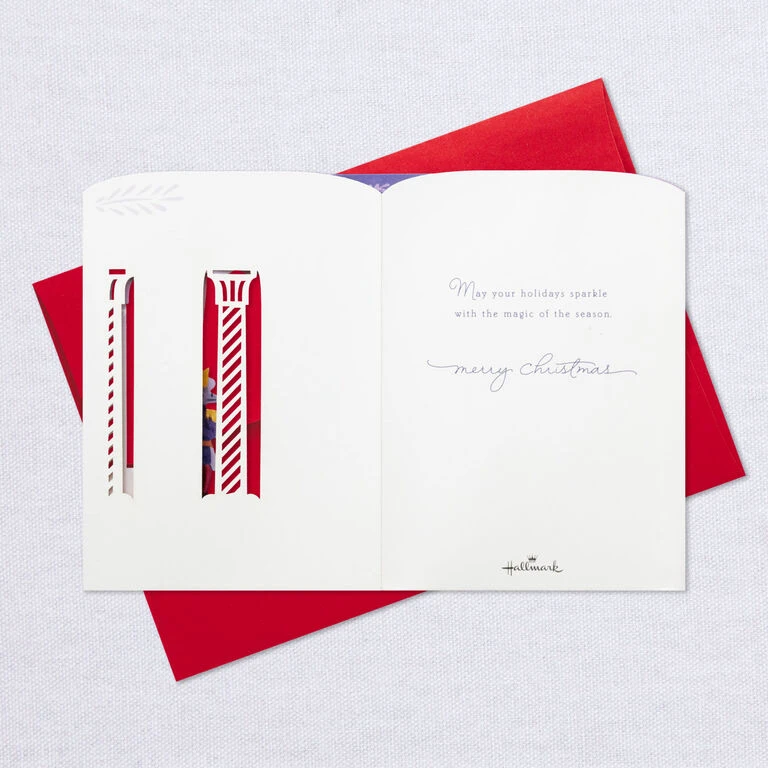 Nutcracker Musical 3D Pop-Up Christmas Card With Light Hallmark Nutcracker Musical 3D Pop-Up Christmas Card With Light -Hallmark Shop Nutcracker Shadow Box 3D PopUp Music Light Christmas Card 1099XOD4041 09