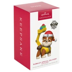 Hallmark Paw Patrol™ Rubble's Special Delivery Ornament -Hallmark Shop Paw Patrol Rubble Keepsake Ornament 1899QXI7349 04