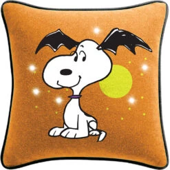 Hallmark Peanuts® Batty Snoopy Light-Up Pillow, 16.5x16.5