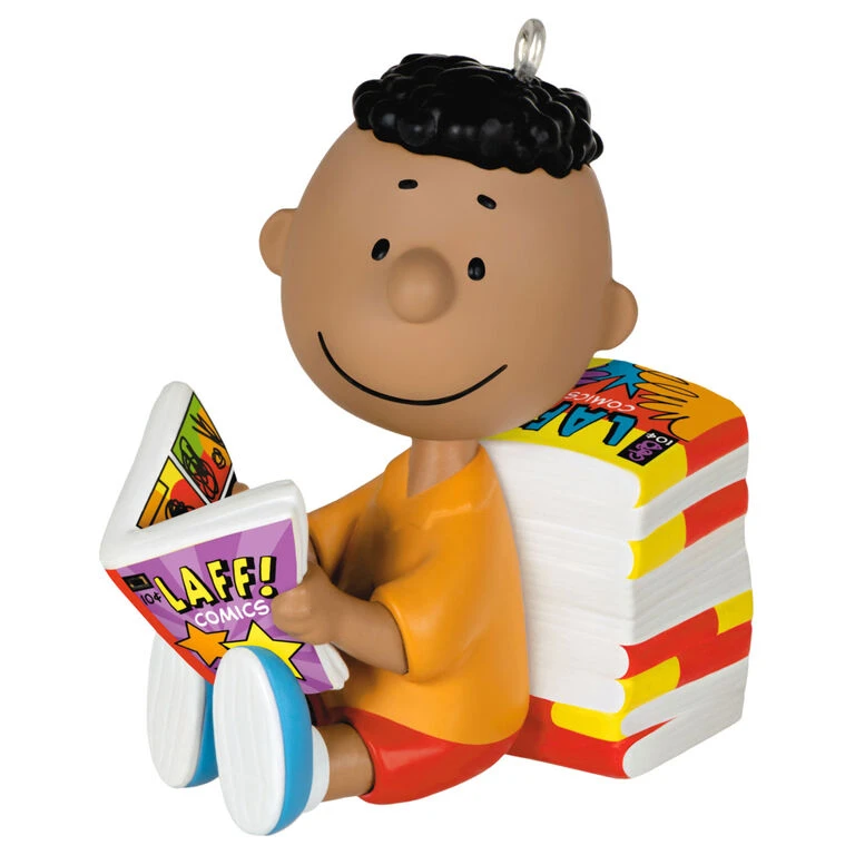 The Peanuts® Gang Franklin Ornament Hallmark The Peanuts® Gang Franklin Ornament -Hallmark Shop Peanuts Franklin Reading Comics Keepsake Ornament 1899QXE3289 01