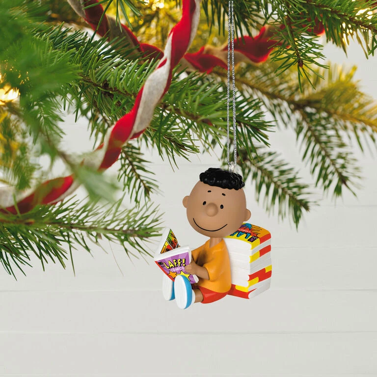 The Peanuts® Gang Franklin Ornament Hallmark The Peanuts® Gang Franklin Ornament -Hallmark Shop Peanuts Franklin Reading Comics Keepsake Ornament 1899QXE3289 02