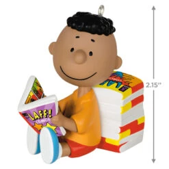 Hallmark The Peanuts® Gang Franklin Ornament 2 Hallmark The Peanuts® Gang Franklin Ornament -Hallmark Shop Peanuts Franklin Reading Comics Keepsake Ornament 1899QXE3289 03