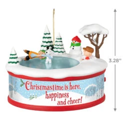 Hallmark The Peanuts® Gang Christmastime Is Here Musical Ornament With Motion 2 Hallmark The Peanuts® Gang Christmastime Is Here Musical Ornament With Motion -Hallmark Shop Peanuts Gang Ice Skating Keepsake Ornament 3999QXI7037 03