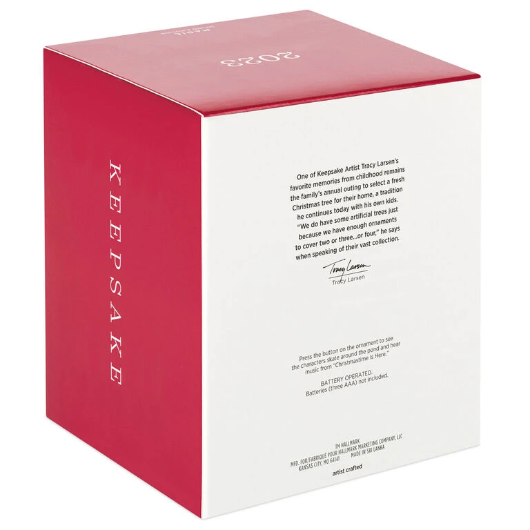 The Peanuts® Gang Christmastime Is Here Musical Ornament With Motion Hallmark The Peanuts® Gang Christmastime Is Here Musical Ornament With Motion -Hallmark Shop Peanuts Gang Ice Skating Keepsake Ornament 3999QXI7037 05