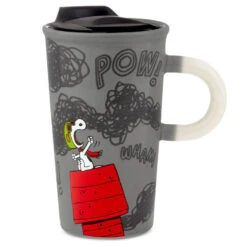 Hallmark Peanuts® Flying Ace Snoopy Color Changing Travel Mug, 16 Oz. -Hallmark Shop Peanuts Snoopy Flying Ace Color Change Travel Mug 1PAJ3528 04