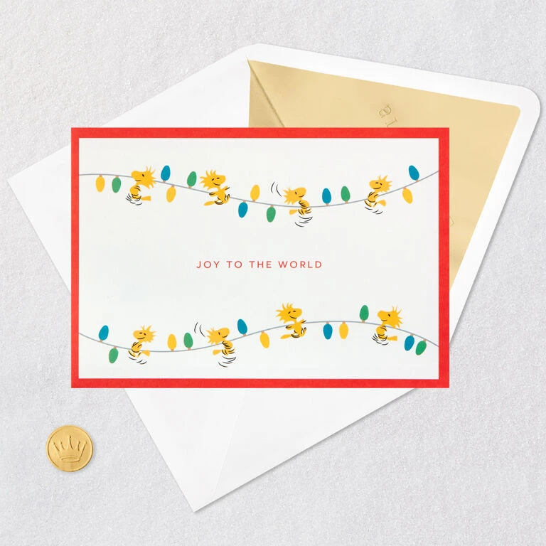 Peanuts® Snoopy Joy to the World 3D Pop-Up Christmas Card Hallmark Peanuts® Snoopy Joy To The World 3D Pop-Up Christmas Card -Hallmark Shop Peanuts Snoopy and Woodstock 3D PopUp Christmas Card 1499IXC8994 05