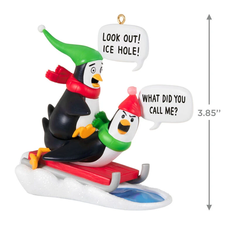 What Did You Call Me? Ornament Hallmark What Did You Call Me? Ornament -Hallmark Shop Penguins Sledding Keepsake Ornament 2099QGO2867 03