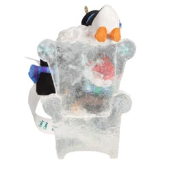 Hallmark Long Letter To Santa Penguin Ornament -Hallmark Shop Penguins in Ice Chair Keepsake Ornament 1899QGO2959 06