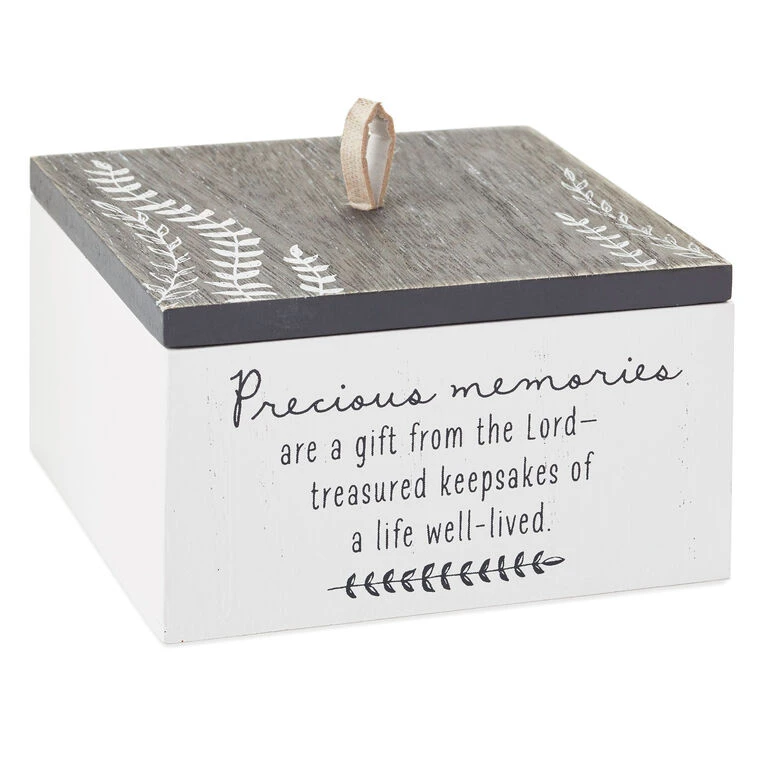 Precious Memories Are a Gift From the Lord Memory Box Hallmark Precious Memories Are A Gift From The Lord Memory Box -Hallmark Shop Precious Memories Religious Wood Memory