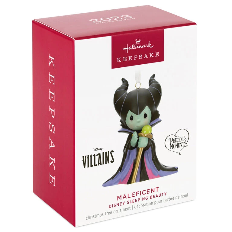 Disney Precious Moments Maleficent Porcelain Ornament Hallmark Disney Precious Moments Maleficent Porcelain Ornament -Hallmark Shop Precious Moments Maleficent Keepsake Ornament 2999QXE3279 04
