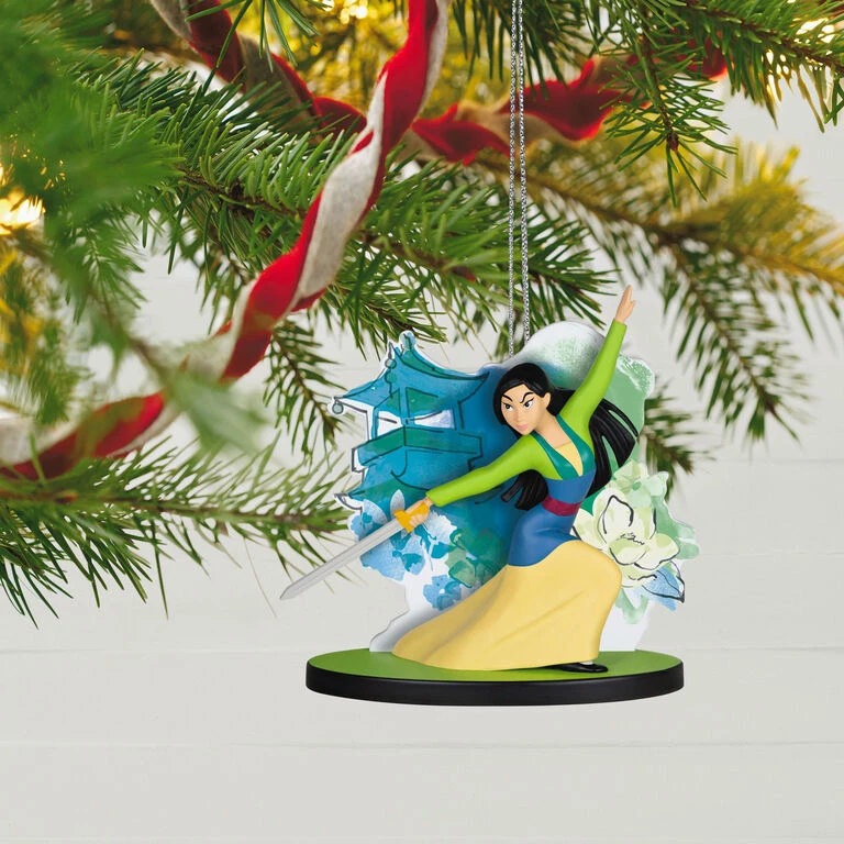 Disney Mulan 25th Anniversary Heart of a Warrior Ornament Hallmark Disney Mulan 25th Anniversary Heart Of A Warrior Ornament -Hallmark Shop Princess Mulan With Sword Keepsake Ornament 1999QXD6679 02