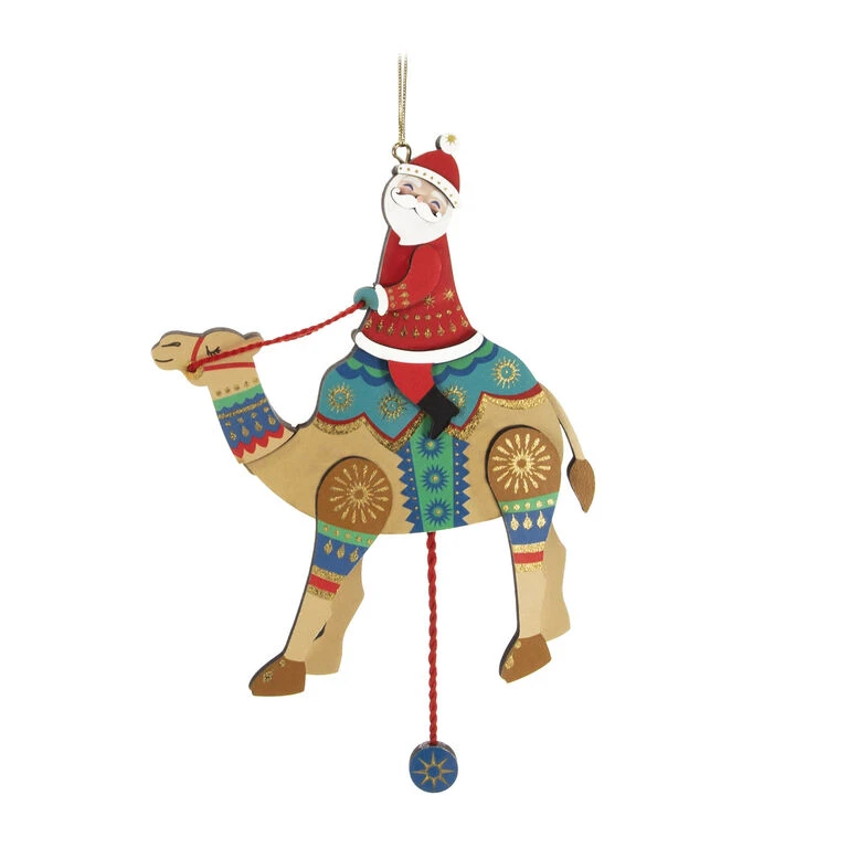 Pull-String Camel With Santa Wood Ornament Hallmark Pull-String Camel With Santa Wood Ornament -Hallmark Shop PullString Camel With Santa Keepsake Ornament 2499QGO2977 01