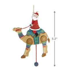 Hallmark Pull-String Camel With Santa Wood Ornament 2 Hallmark Pull-String Camel With Santa Wood Ornament -Hallmark Shop PullString Camel With Santa Keepsake Ornament 2499QGO2977 03