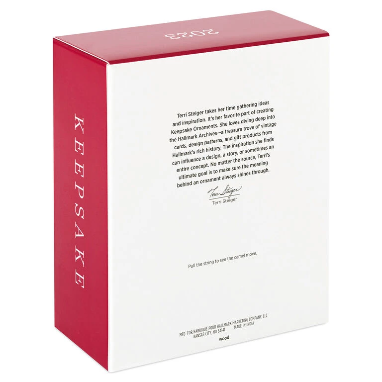 Pull-String Camel With Santa Wood Ornament Hallmark Pull-String Camel With Santa Wood Ornament -Hallmark Shop PullString Camel With Santa Keepsake Ornament 2499QGO2977 05