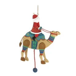 Hallmark Pull-String Camel With Santa Wood Ornament 5 Hallmark Pull-String Camel With Santa Wood Ornament -Hallmark Shop PullString Camel With Santa Keepsake Ornament 2499QGO2977 06
