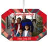 Hallmark Red Plaid Personalized Text And Photo Metal Ornament
