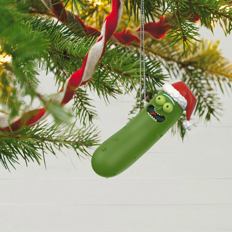 Rick and Morty Merry Rickmas! Ornament Hallmark Rick And Morty Merry Rickmas! Ornament -Hallmark Shop Rick and Morty Pickle Keepsake Ornament 1799QXI6087 02