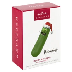 Hallmark Rick And Morty Merry Rickmas! Ornament 3 Hallmark Rick And Morty Merry Rickmas! Ornament -Hallmark Shop Rick and Morty Pickle Keepsake Ornament 1799QXI6087 04