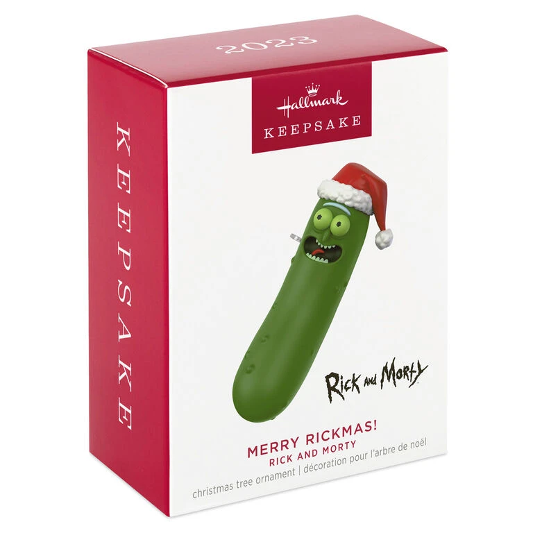 Rick and Morty Merry Rickmas! Ornament Hallmark Rick And Morty Merry Rickmas! Ornament -Hallmark Shop Rick and Morty Pickle Keepsake Ornament 1799QXI6087 04