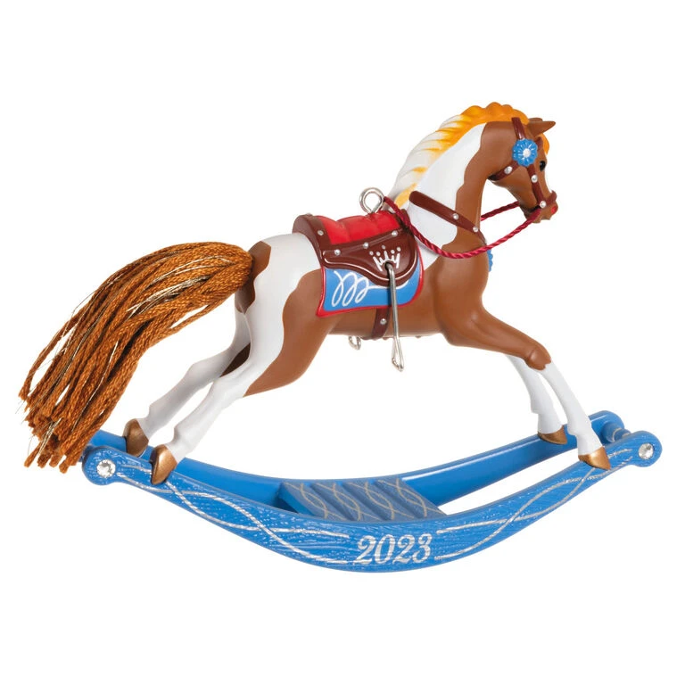 Rocking Horse Memories 2023 Ornament Hallmark Rocking Horse Memories 2023 Ornament -Hallmark Shop Rocking Horse Keepsake Ornament 1799QXR8089 06