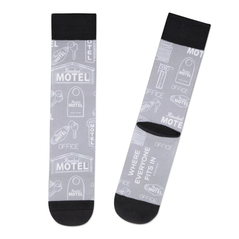 Schitt's Creek® Rosebud Motel Novelty Crew Socks Hallmark Schitt's Creek® Rosebud Motel Novelty Crew Socks -Hallmark Shop Schitts Creek Rosebud Motel Novelty Crew Socks 1PCL1021 01