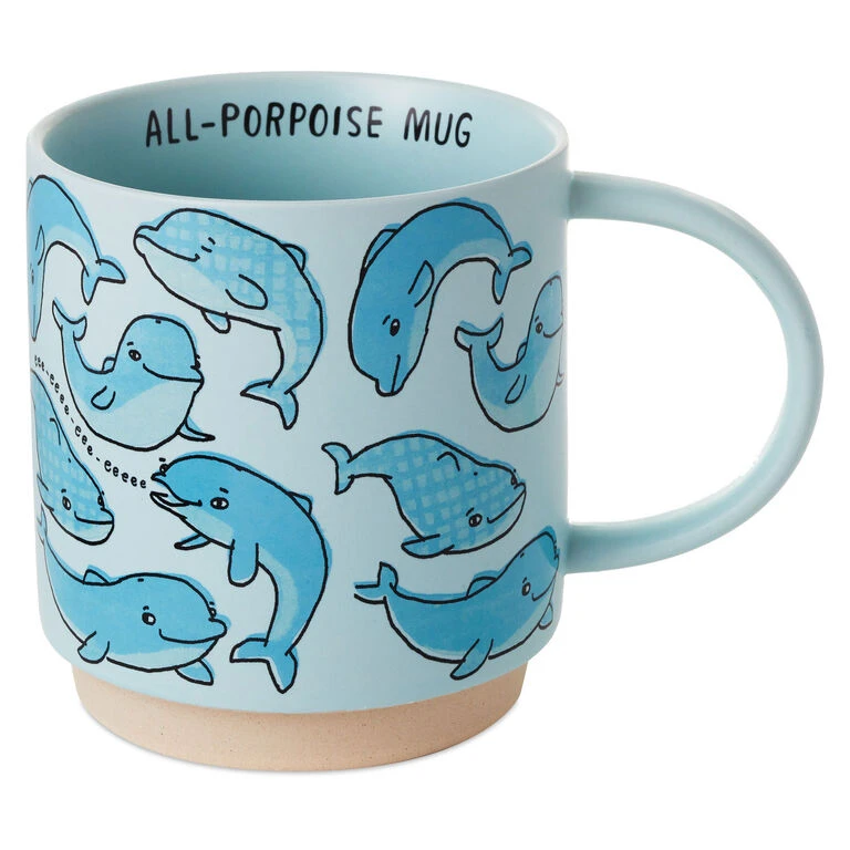 All-Porpoise Funny Mug, 16 oz. Hallmark All-Porpoise Funny Mug, 16 Oz. -Hallmark Shop Shoebox AllPorpoise Mug Funny Coffee Cup 1MUG3521 01
