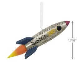 Signature Rocket Ship Hallmark Ornament -Hallmark Shop Signature Rocket Ship Christmas Ornament 1HDL2176 03
