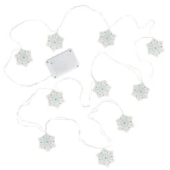 Hallmark Snowflake 10-Light Christmas String Lights, 10' -Hallmark Shop Snowflakes Keepsake Christmas Light String 1QSB6297 06
