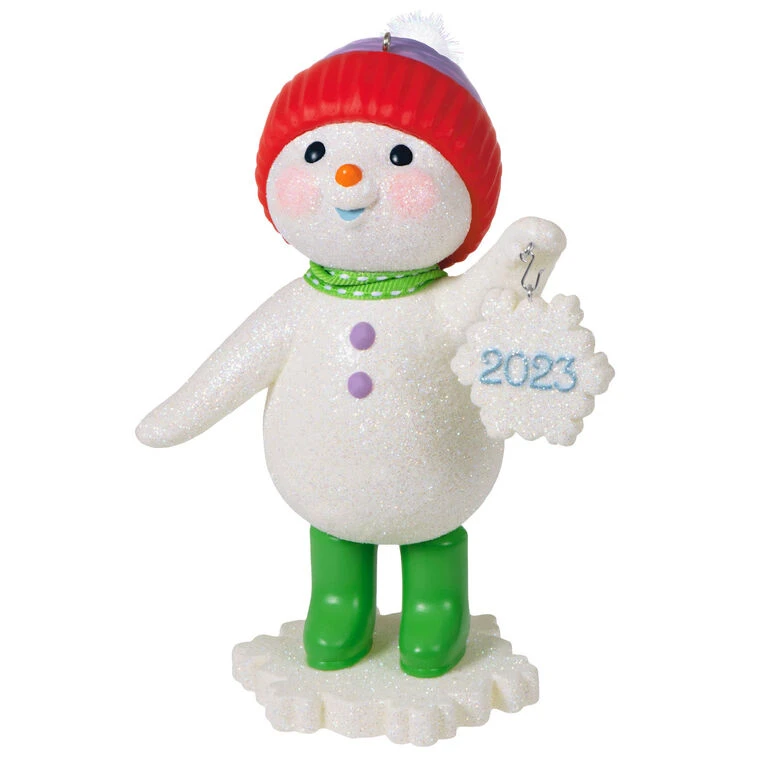 Sweet Snowman 2023 Ornament Hallmark Sweet Snowman 2023 Ornament -Hallmark Shop Snowman With Snowflake Ornament Keepsake Ornament 3999QGO2777 01