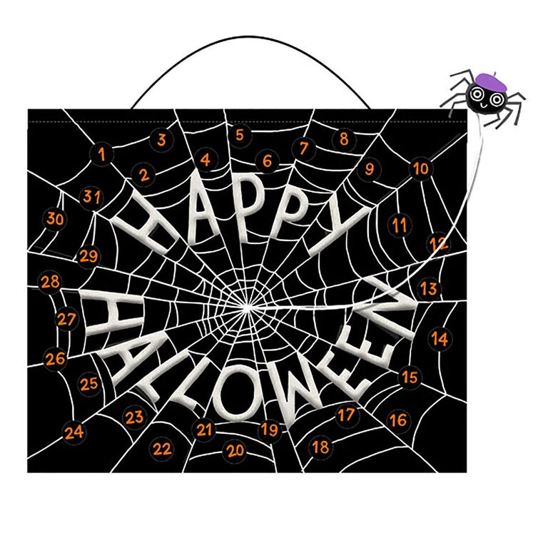Spider Web Glow-in-the-Dark Halloween Countdown Calendar Hallmark Spider Web Glow-in-the-Dark Halloween Countdown Calendar -Hallmark Shop Spiderweb Countdown to Halloween Calendar 1KHW1042 01