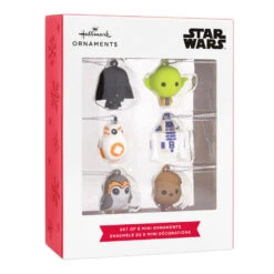 Mini Star Wars™ Shatterproof Hallmark Ornaments, Set Of 6 -Hallmark Shop Star Wars Characters Miniature Christmas Ornaments Set of 6 2HCM6129 04