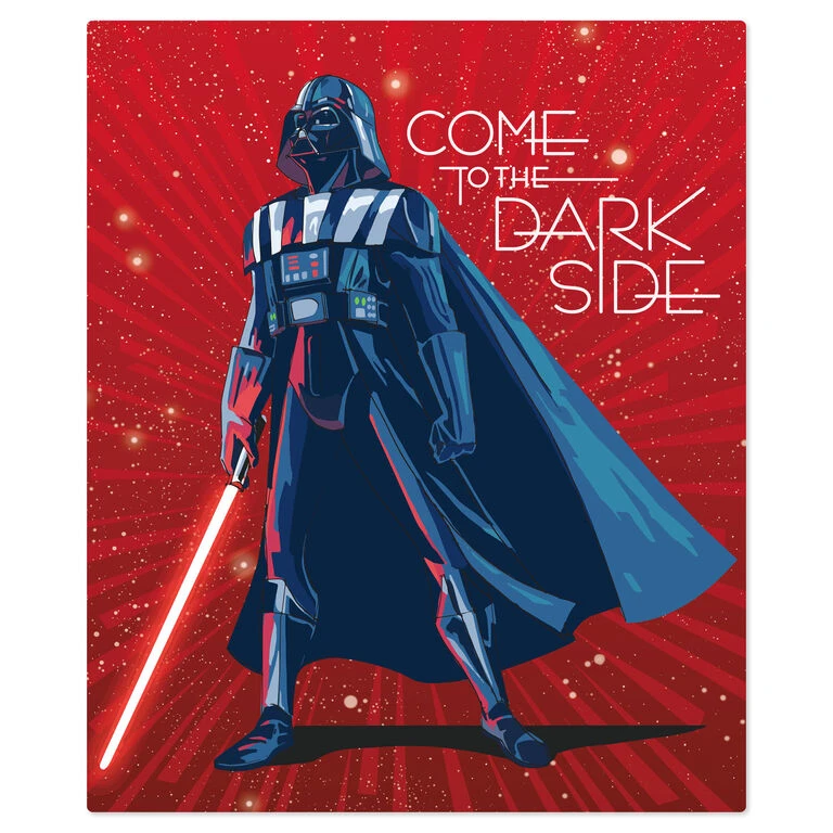 Star Wars™ Darth Vader™ Dark Side Blanket Hallmark Star Wars™ Darth Vader™ Dark Side Blanket -Hallmark Shop Star Wars Darth Vader Dark Side Fleece Blanket 1SHP2159 03