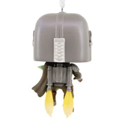 Star Wars The Mandalorian™ With Grogu™ Funko POP!® Hallmark Ornament -Hallmark Shop Star Wars The Mandalorian With Grogu Funko POP Christmas Ornament 3HCM1103 06