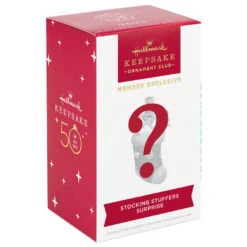 Hallmark Stocking Stuffers Surprise Mystery 2023 Exclusive Ornament -Hallmark Shop Stocking With Mouse and Star Cookie Keepsake Ornament 1999QXC5619 05