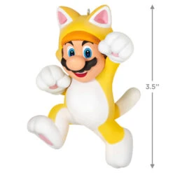 Hallmark Nintendo Super Mario™ Powered Up With Mario Cat Ornament 2 Hallmark Nintendo Super Mario™ Powered Up With Mario Cat Ornament -Hallmark Shop Super Mario Cat Keepsake Ornament 1899QXR8199 03