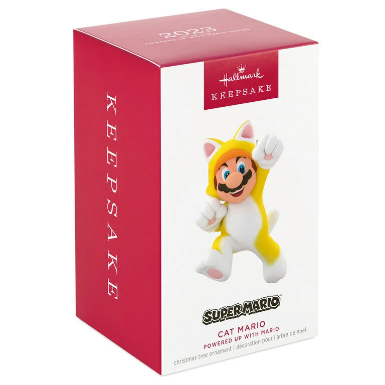Nintendo Super Mario™ Powered Up With Mario Cat Ornament Hallmark Nintendo Super Mario™ Powered Up With Mario Cat Ornament -Hallmark Shop Super Mario Cat Keepsake Ornament 1899QXR8199 04