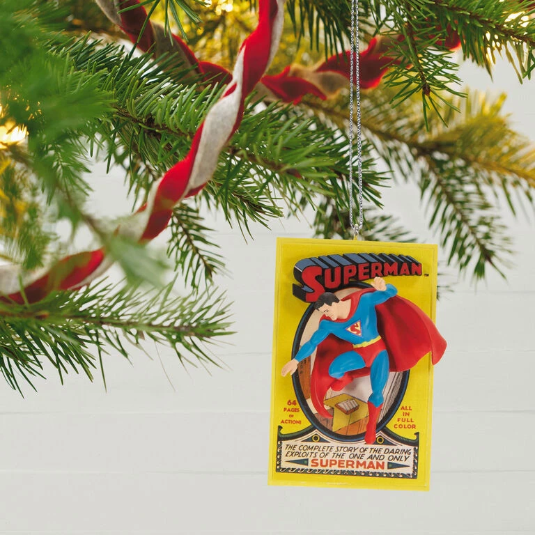 DC™ 85th Anniversary Superman™ Ornament Hallmark DC™ 85th Anniversary Superman™ Ornament -Hallmark Shop Superman Comic Book Keepsake Ornament 1999QXI6109 02