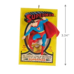 Hallmark DC™ 85th Anniversary Superman™ Ornament 2 Hallmark DC™ 85th Anniversary Superman™ Ornament -Hallmark Shop Superman Comic Book Keepsake Ornament 1999QXI6109 03