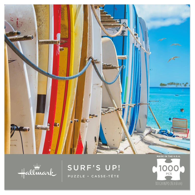 Surf's Up! 1,000-Piece Puzzle Hallmark Surf's Up! 1,000-Piece Puzzle -Hallmark Shop Surfboards on Beach 1000Piece Puzzle 1PUZ1026 01