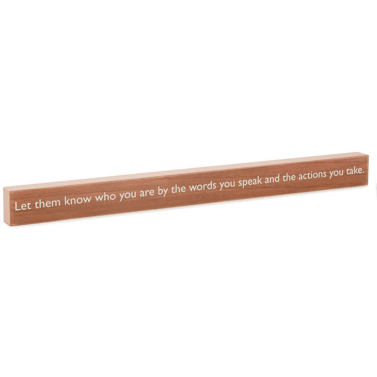 The Words You Speak Quote Sign, 23.5x2 Hallmark The Words You Speak Quote Sign, 23.5x2 -Hallmark Shop The Words You Speak Quote Sign 1WOD4147 01